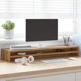 vidaXL Monitor Stand Artisan Oak 100x24x13 cm Engineered Wood