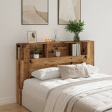 vidaXL Headboard Cabinet Old Wood 160x18.5x103.5 cm Engineered Wood