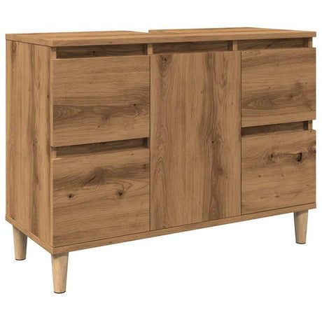 vidaXL Sink Cabinet Artisan Oak 80x33x60 cm Engineered Wood