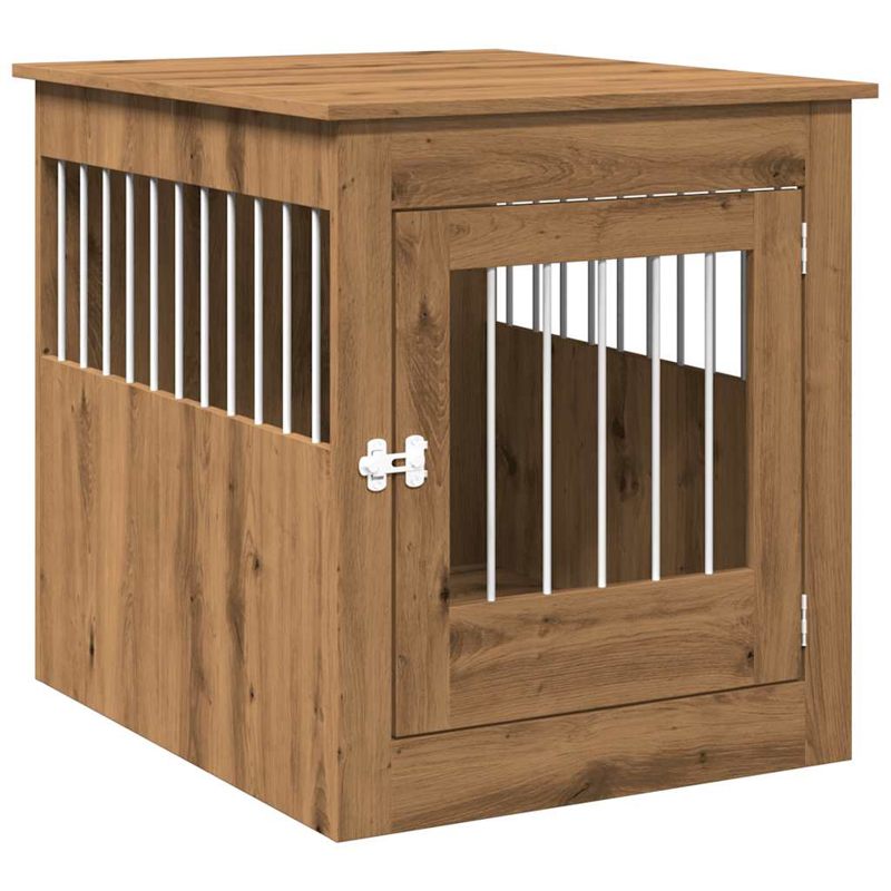 vidaXL Dog Crate Furniture Artisan Oak 64.5x80x71 cm Engineered Wood