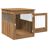 vidaXL Dog Crate Furniture Artisan Oak 64.5x80x71 cm Engineered Wood