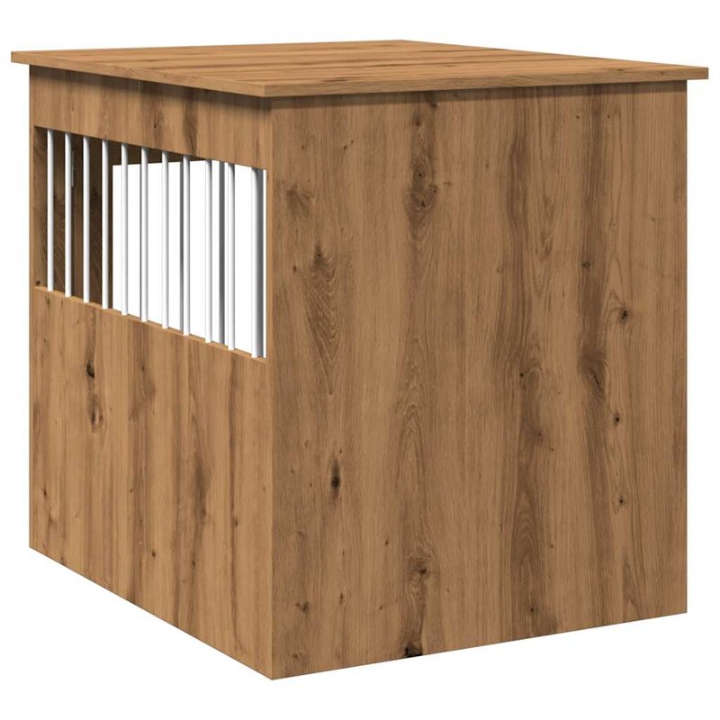 vidaXL Dog Crate Furniture Artisan Oak 64.5x80x71 cm Engineered Wood