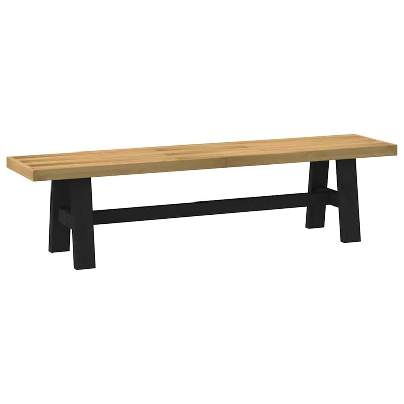 vidaXL Dining Bench NOAIN A-Shaped Legs 180x40x45 cm Solid Wood Pine