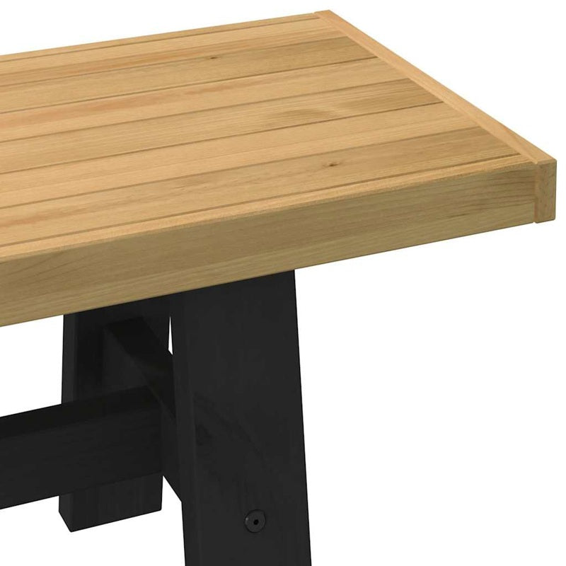 vidaXL Dining Bench NOAIN A-Shaped Legs 180x40x45 cm Solid Wood Pine