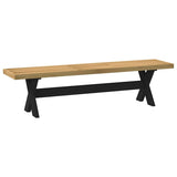 vidaXL Dining Bench NOAIN X-Shaped Legs 180x40x45 cm Solid Wood Pine