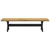 vidaXL Dining Bench NOAIN X-Shaped Legs 180x40x45 cm Solid Wood Pine