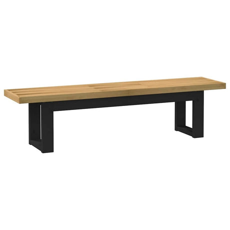 vidaXL Dining Bench NOAIN U-Shaped Legs 180x40x45 cm Solid Wood Pine