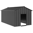 vidaXL Dog House with Roof 114x202x101 cm Galvanised Steel