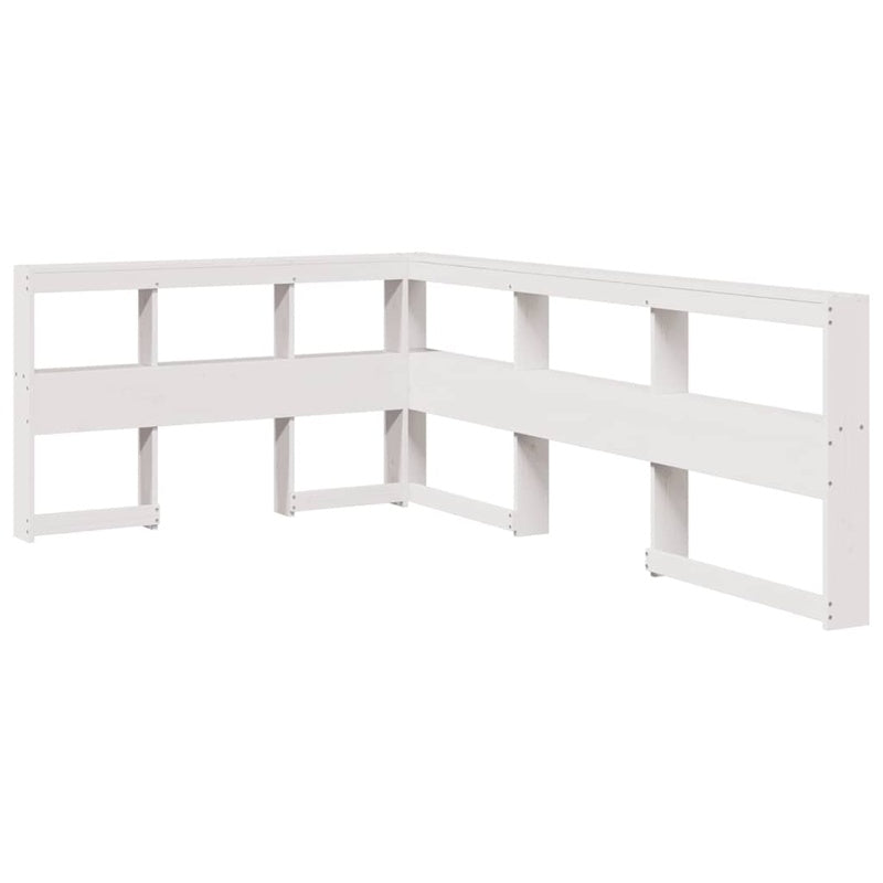 vidaXL Bookcase Bed without Mattress White 120x200cm Solid Wood Pine