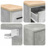 vidaXL Garage Cabinets 2 pcs Concrete Grey Engineered Wood