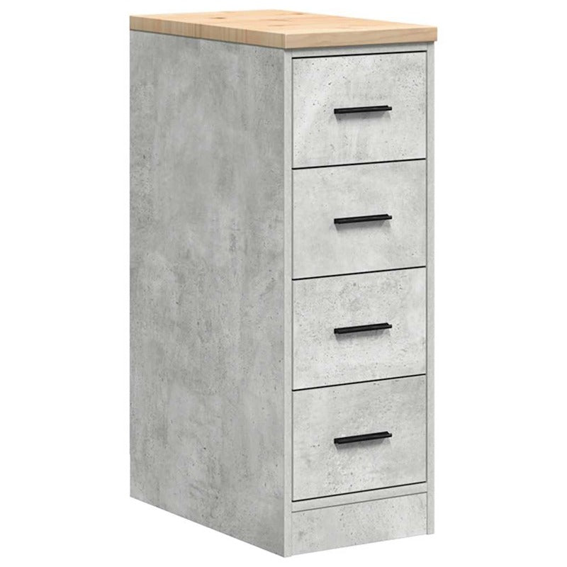 vidaXL Garage Cabinets 2 pcs Concrete Grey Engineered Wood