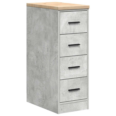 vidaXL Garage Cabinets 2 pcs Concrete Grey Engineered Wood