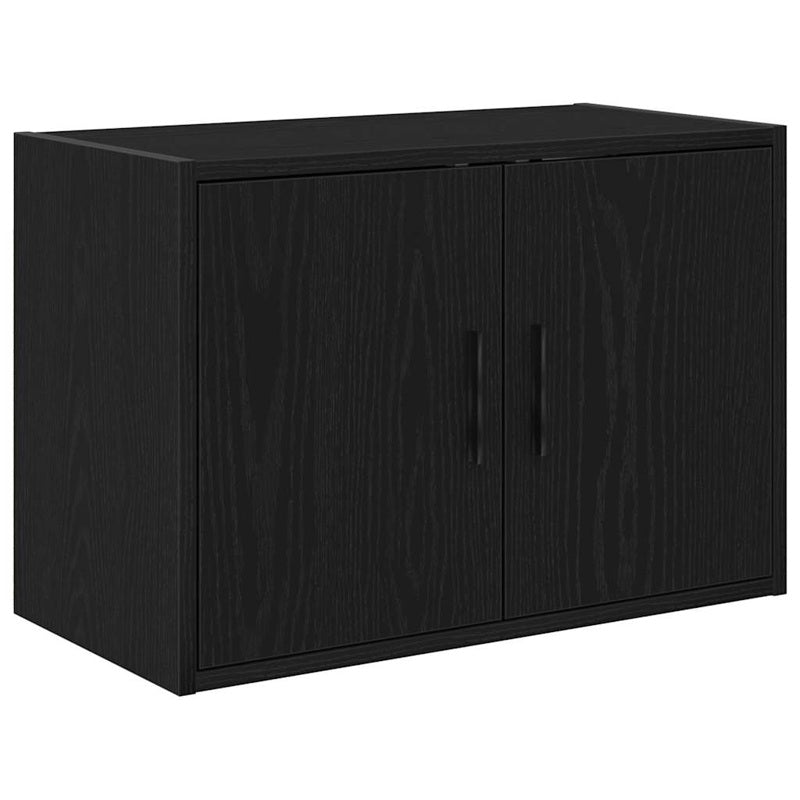 vidaXL Garage Cabinets 6 pcs Black Engineered Wood