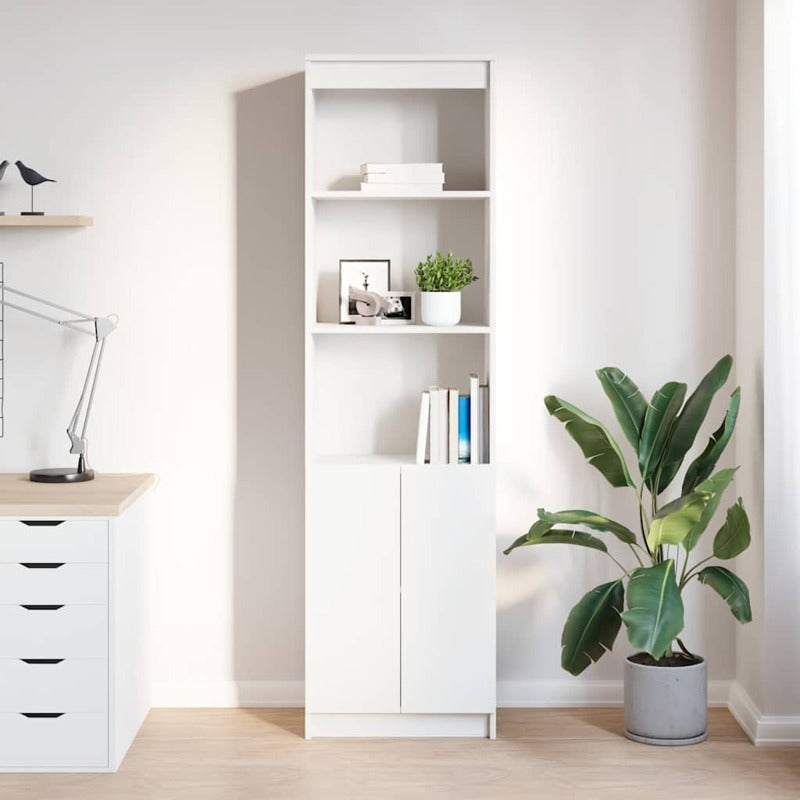 vidaXL Highboard White 50x35x180 cm Engineered Wood