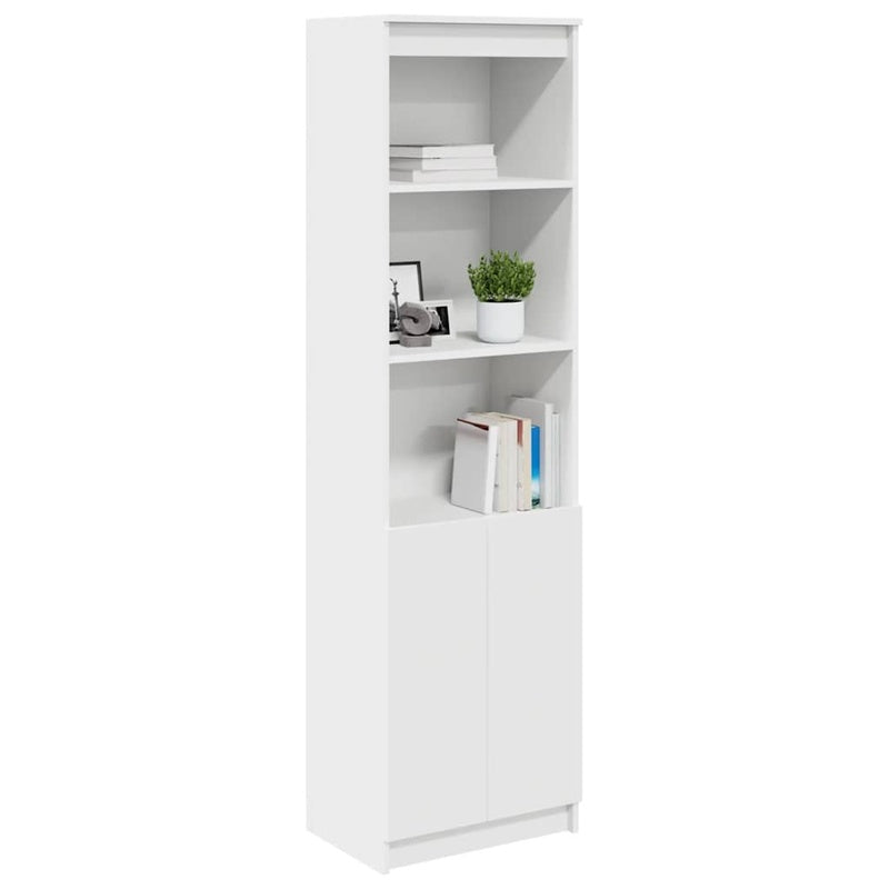 vidaXL Highboard White 50x35x180 cm Engineered Wood