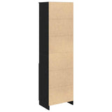 vidaXL Highboard Black Oak 50x35x180 cm Engineered Wood