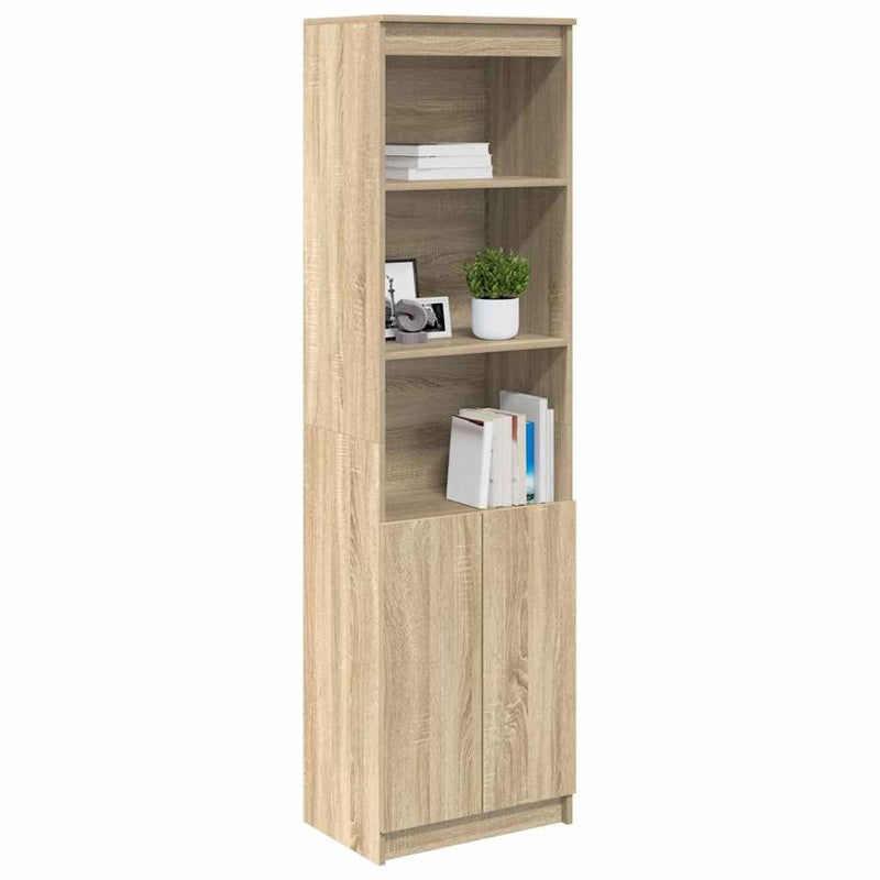 vidaXL Highboard Sonoma Oak 50x35x180 cm Engineered Wood