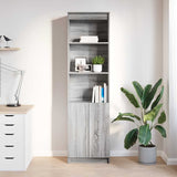 vidaXL Highboard Grey Sonoma 50x35x180 cm Engineered Wood