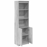 vidaXL Highboard Grey Sonoma 50x35x180 cm Engineered Wood