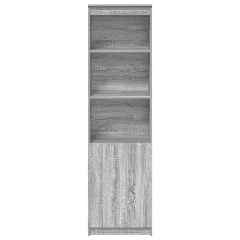 vidaXL Highboard Grey Sonoma 50x35x180 cm Engineered Wood