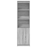 vidaXL Highboard Grey Sonoma 50x35x180 cm Engineered Wood