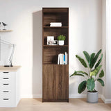 vidaXL Highboard Brown Oak 50x35x180 cm Engineered Wood