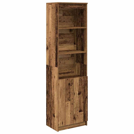 vidaXL Highboard Old Wood 50x35x180 cm Engineered Wood