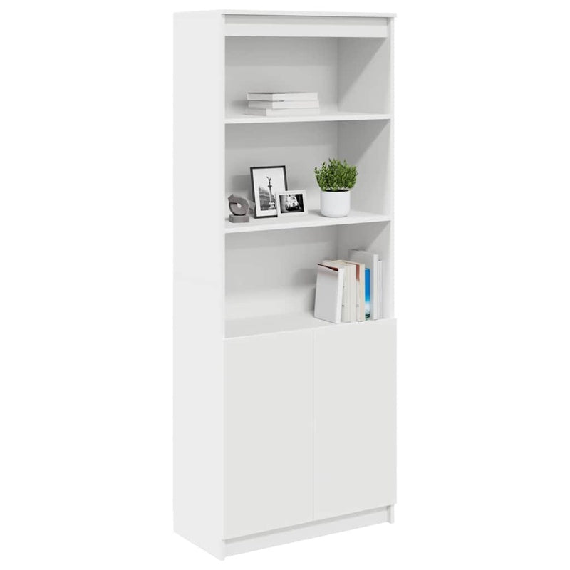 vidaXL Highboard White 70x35x180 cm Engineered Wood