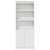 vidaXL Highboard White 70x35x180 cm Engineered Wood