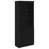 vidaXL Highboard Black Oak 70x35x180 cm Engineered Wood