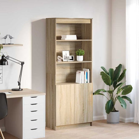 vidaXL Highboard Sonoma Oak 70x35x180 cm Engineered Wood