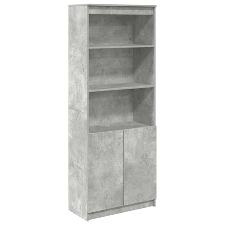 vidaXL Highboard Concrete Grey 70x35x180 cm Engineered Wood