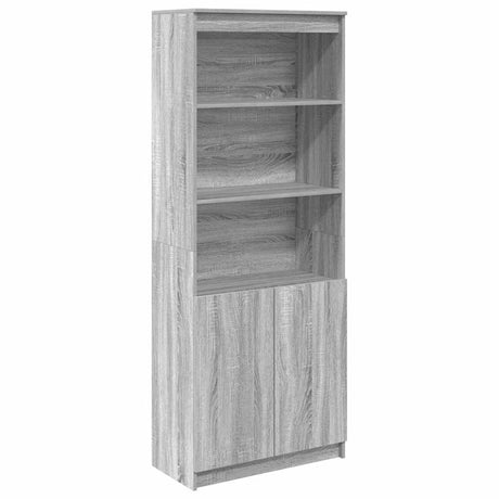 vidaXL Highboard Grey Sonoma 70x35x180 cm Engineered Wood