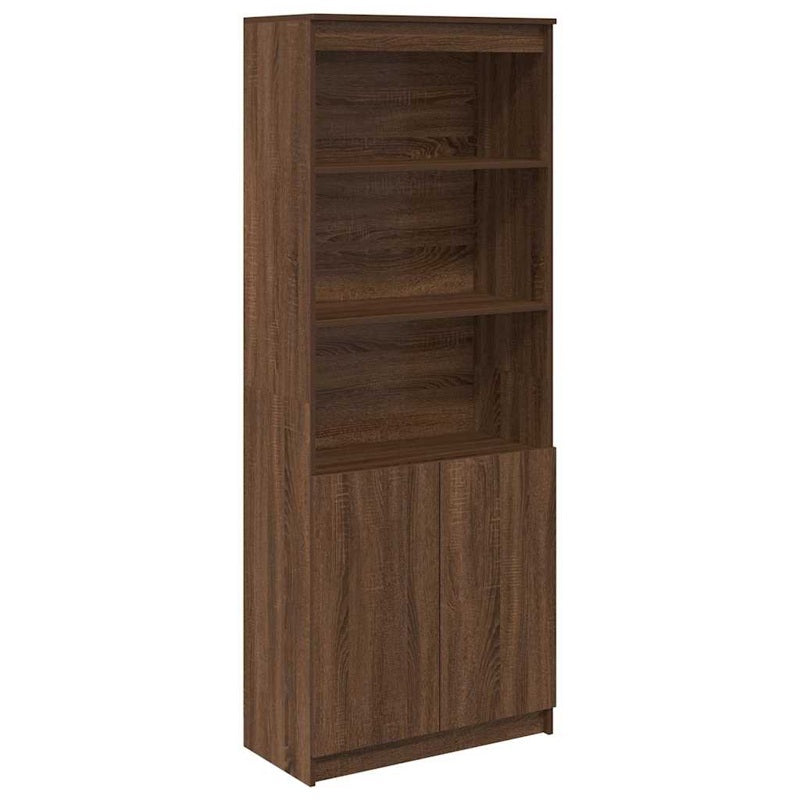 vidaXL Highboard Brown Oak 70x35x180 cm Engineered Wood