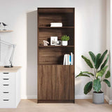 vidaXL Highboard Brown Oak 70x35x180 cm Engineered Wood