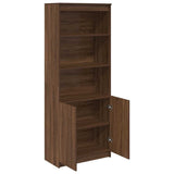 vidaXL Highboard Brown Oak 70x35x180 cm Engineered Wood