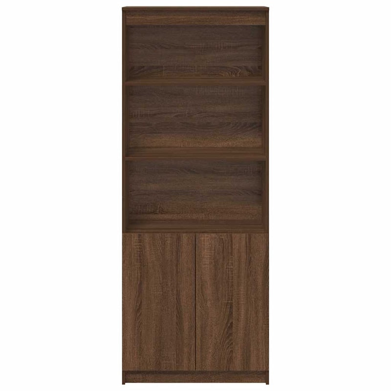 vidaXL Highboard Brown Oak 70x35x180 cm Engineered Wood