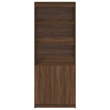 vidaXL Highboard Brown Oak 70x35x180 cm Engineered Wood