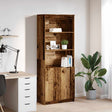 vidaXL Highboard Old Wood 70x35x180 cm Engineered Wood