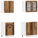 vidaXL 4 Piece Kitchen Cabinet Set Old Wood Engineered Wood