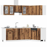 vidaXL 11 Piece Kitchen Cabinet Set Old Wood Engineered Wood