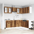 vidaXL 11 Piece Kitchen Cabinet Set Old Wood Engineered Wood