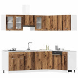 vidaXL 11 Piece Kitchen Cabinet Set Old Wood Engineered Wood