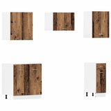 vidaXL 11 Piece Kitchen Cabinet Set Old Wood Engineered Wood