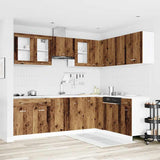 vidaXL 11 Piece Kitchen Cabinet Set Old Wood Engineered Wood