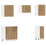 vidaXL 11 Piece Kitchen Cabinet Set Artisan Oak Engineered Wood