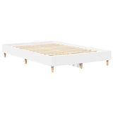 vidaXL Bed Frame No Mattress White 120x200 cm Engineered Wood