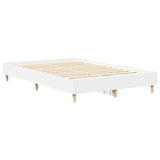 vidaXL Bed Frame No Mattress White 120x200 cm Engineered Wood