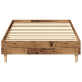 vidaXL Bed Frame No Mattress Old Wood 75x190 cm Small Single Engineered Wood