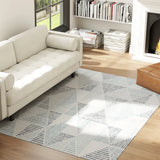 HOMCOM Modern Area Rug, Geometric Pattern Non-Slip Washable Rug, Soft Floor Carpet for Living Room, Bedroom, Dining Room, Home Office, 230 x 160 cm, Multi-Coloured
